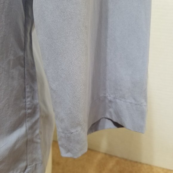 Orvis top Small button up down solid 3/4 sleeve 100% silk - Picture 7 of 13